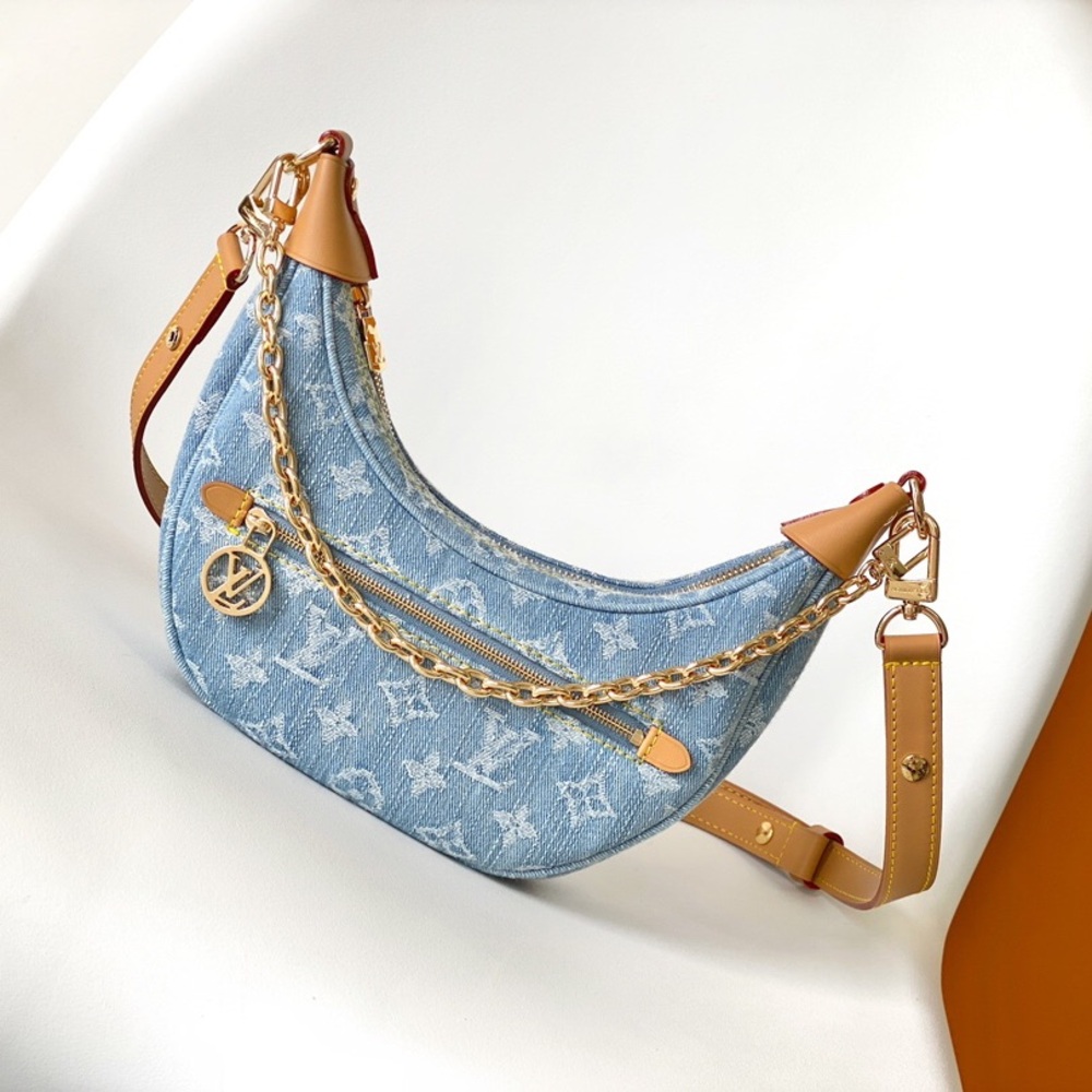 Louis Vuitton Denim Monogram Hobo Bag